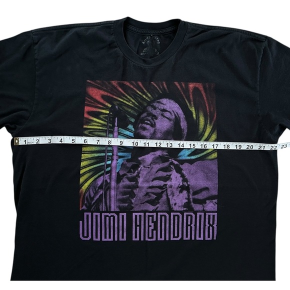 Jimi Hendrix Graphic Band Tee – Psychedelic Print – Black – XL - Picture 4 of 5